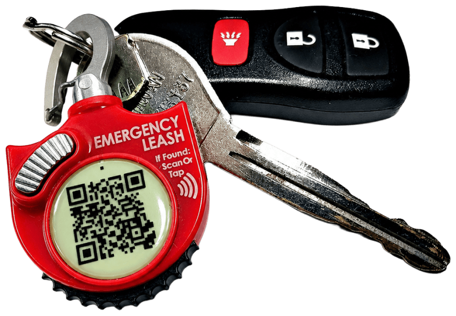 A safe leash and a lost-pet safety net, in one