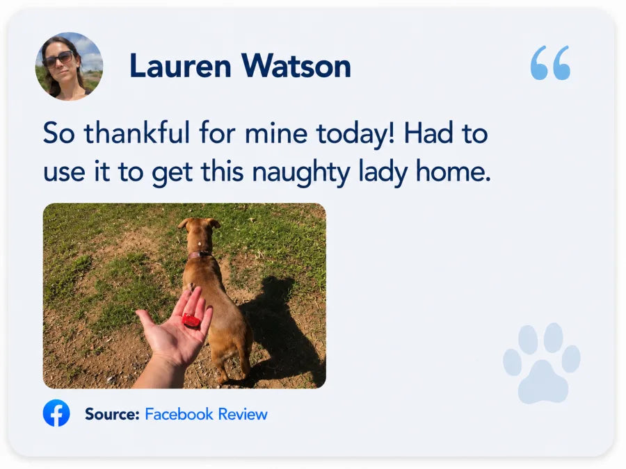 Lauren Watson on Facebook: So thankful for mine today! Had to use it to get this naughty lady home.